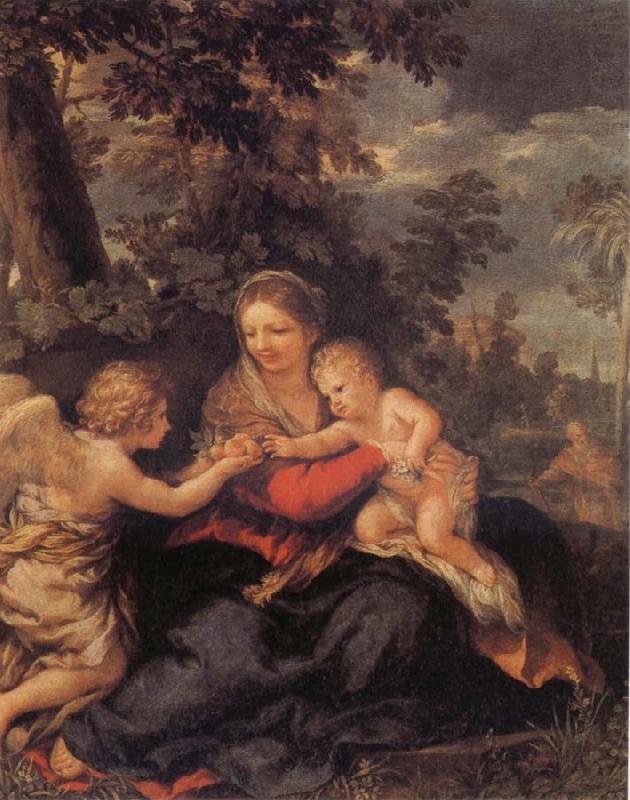 Pietro da Cortona Holy Family Resting on the Flight to Egypt china oil painting image